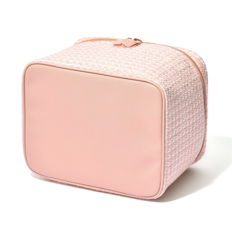 Francfranc Franc Tweed Vanity Pouch, Pink
