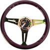NRG Innovations ST-015MC-PP Classic Wood Grain Wheel (350mm 3 Neochrome