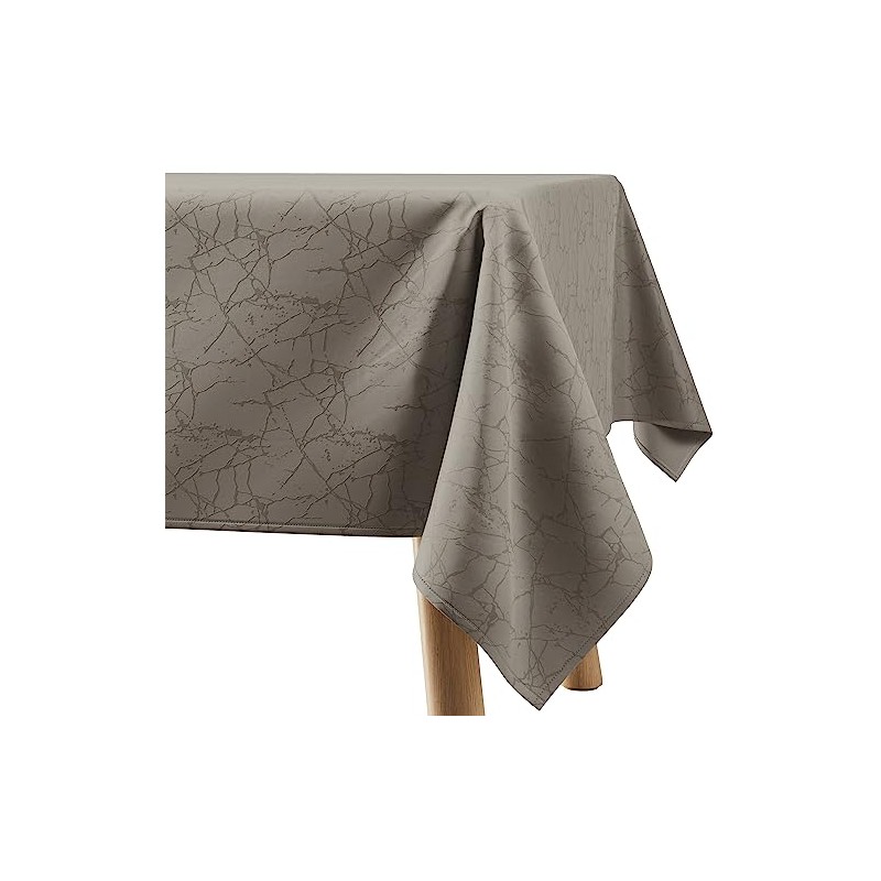 Filumi Tablecloth 140 x 280 cm Beige Washable for Indoor