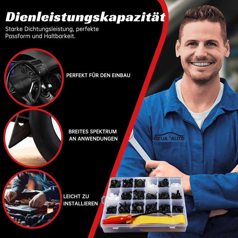 OTUAYAUTO 725 Piece Car Attachment Clips Set, Universal Car Accessories