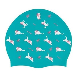 T-Mak Savezone08 Silicone Swim Cap Ribbon Cat BKM5367 (S37558940) / 티막 세이브존08 실리콘 수모 리본냥이 BKM5367 (S37558940)