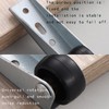 Ouliget Silent Rubber Caster,Mini Fixed Side Mounted Universal Wheel,Wooden Door