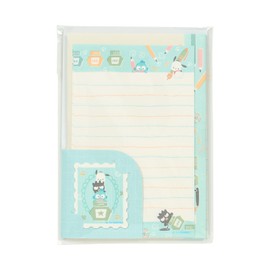 Sanrio 341142 Pochacco Bad Batsumaru Letter Set, Includes 8 Toilet Pills, Envelopes Included, Sealing Seal Included