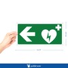 Pubblimania Defibrillator Sign Arrow Left | Aluminium Composite Sign 3