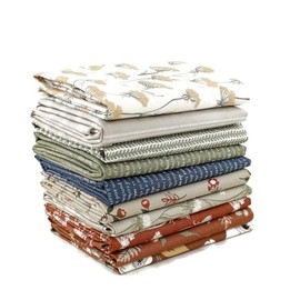 Flower Pot Half Yard Bundle (10 Pieces) by Lella Boutique for Moda 18 x 44 inches (45.72 cm x 111.76 cm) Fabric cuts DIY Quilt Fabric