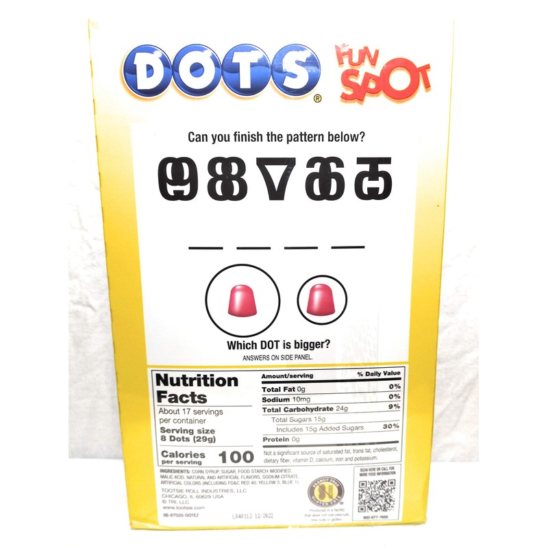 Dots Candy 17.8 onzas Super Size Box