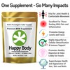 HAPPY BODY Organic Sulfur Crystals - 99% Pure MSM Crystals,
