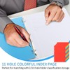 SJBAUTYO 20 Folder Dividers, Part Index for A4 Folders, Suitable