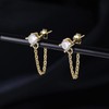 Chain Studs Earrings Dangle for Women Teens Chain Drop Earrings