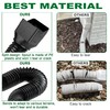 Binazon 2 Pack Black-Rain Gutter Downspout Extensions, Downspout Extender for