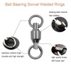 megrez sport 25pcs Ball Bearing Swivels Connector Stainless Steel Welded