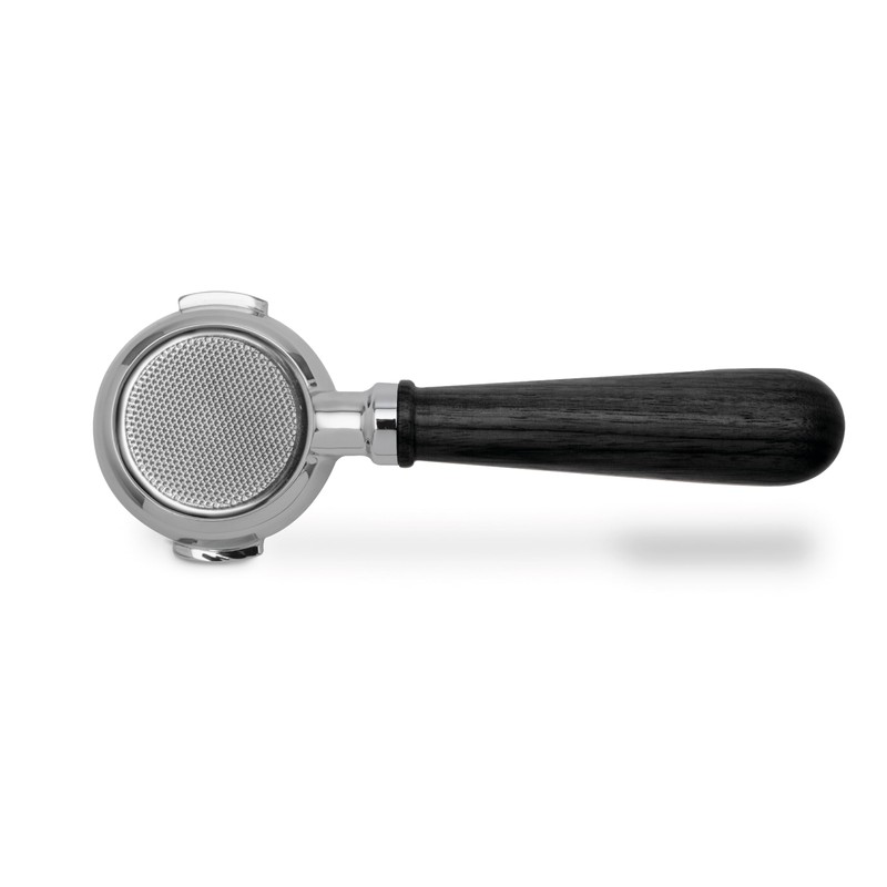 LELIT LELIT 58 Bottomless Portafilter with Ergonomic Handle - Silver/Black
