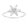 VIR JEWELS 3/5 cttw Lab Grown Diamond Engagement Ring .925