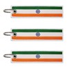LLBFHH 3 Pcs India Indian Country Flag Keychain,Woven label Key