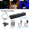 AZIMOM RGB 12LED Meteor Shooting Star Kits 600pcs 0.03in 9.8ft