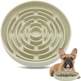 Slow Feeder Dog Bowls, Interactive Silicone Dog Feeding Bowls for Dogs & Cats, Slow Feeder Non-Slip with Suction Cups, Anti-Choking, Non BPA, Reduces Boredom, Anxiety, Dishwasher Microwave Safe
