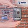 SIGMA ENGINEERED SOLUTIONS 14251-5X Metal Electrical Outlet Box, Weatherproof, Easy
