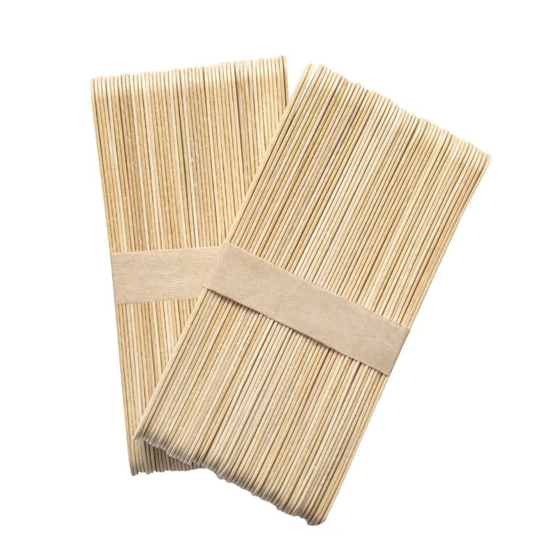 Pack of 50 disposable wooden spatulas for waxing - practical