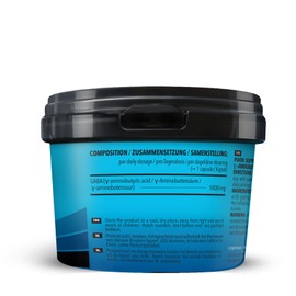 Bodylab24 GABA 120 Capsules, with 1000 mg Gamma Aminobutyric Acid per Capsule, 100% Vegan, Ideal for the Regeneration Phase After a Hard Workout, Contains 120 Daily Servings