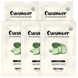 Pretty Skin Miracle House 1 pack a day cucumber mask pack essential large daily sheet pack 50 sheets 681522 / 미라클하우스 1일1팩 오이 마스크팩 에센셜 대용량 데일리 시트팩 50매 681522