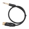 XLR Female to 6.35mm Mono Male Cable Gold Plated Connector