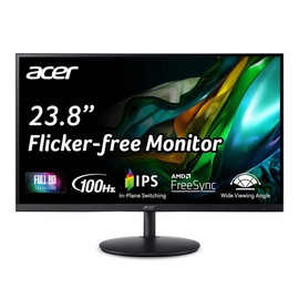 acer SH242Y 23.8-inch IPS Gaming Monitor 100Hz 1920x1080 Full HD 1ms Response Time HDMI (Renewed)