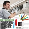 LonlyEagle 5 Piece Air Conditioner Fin Cleaner Set: Includes 3