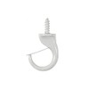 Merriway BH05606 (4 Pcs) Safety Type Cup Hook, White 32mm