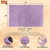 LuxUrux Bath Mat-Extra-Soft Plush Bath Shower Bathroom Rug, 1'' Chenille