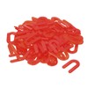 QUARKZMAN 100pcs Red Plastic Wedges Horseshoe U Wedge Spacers for