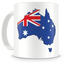 Samunshi® Australia in National Colours Coffee Cup Tea Cup