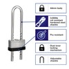 BRINKS - 44mm Laminated Steel Keyed Padlock with Adjustable Shackle