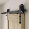 CCJH 6.6FT/200CM Sliding Barn Door Hardware Kit for Single Door