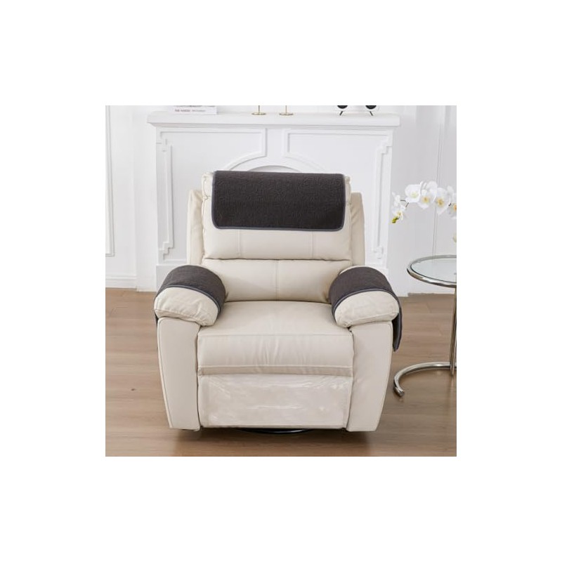 3 Pcs Recliner Covers Armrest Covers for Recliner Chair with