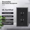 maxbright 10 Pack Outlet Socket, Decora Duplex Receptacle 15 Amp,