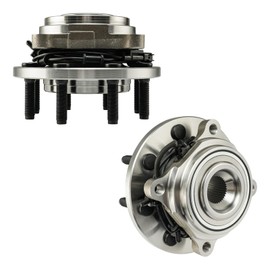 KAX 515122 Pair Front Wheel Hub Bearing Compatible with 2011 Ram 2500 6.7T 4WD,8 Lug W/ABS