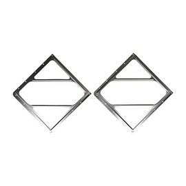 Road King Truck Parts Labelmaster 80SMP-01 Slidemaster Replacement Truck and Trailer Aluminum Hazmat Placard Holder No Back Plate - 2 Pack