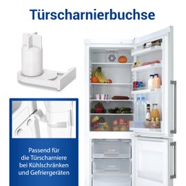 VIOKS Door Hinge Bushing Replacement for Bosch 00169301/169301 / 05384490/5384490 for Fridge Hinge - Socket for Hinges Built-in Fridge / Freezer Door