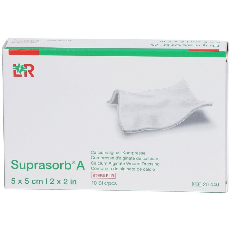 SUPRASORB A GARZA 5 x 5 10 Stück