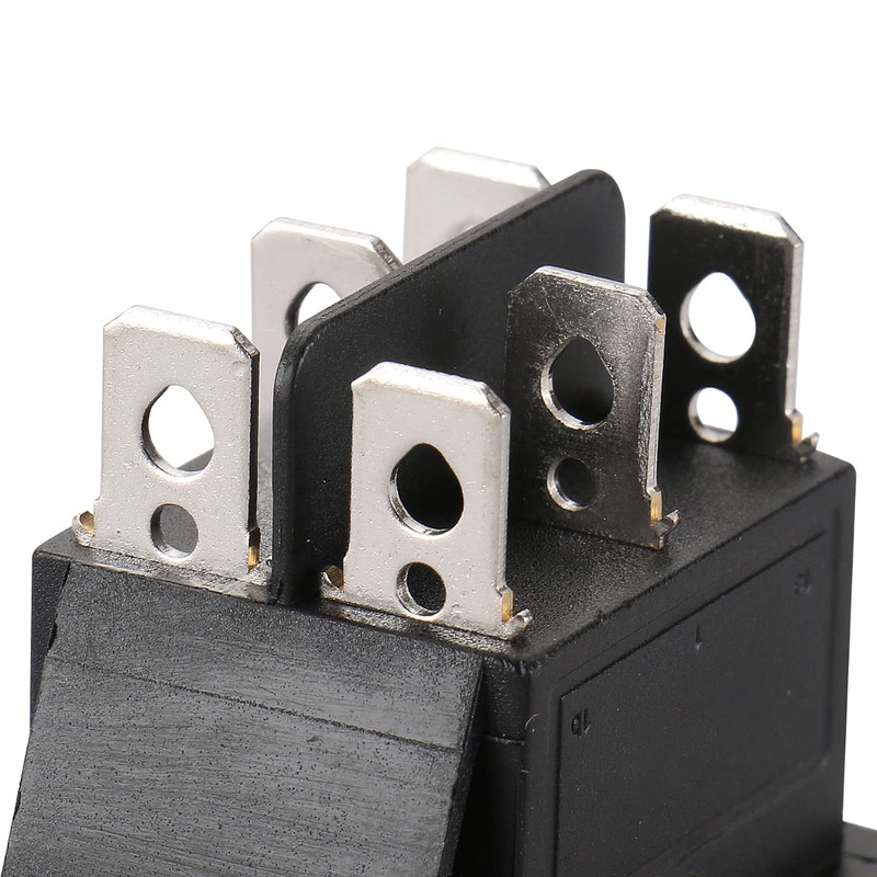 Baomain Momentary Rocker Switch 6 Pin DPDT Button On/Off/On AC