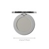 Gray Matte Eyeshadow Single, Smoky Eyeshadow Compact, Ultra-fine Lightweight, Crease-proof