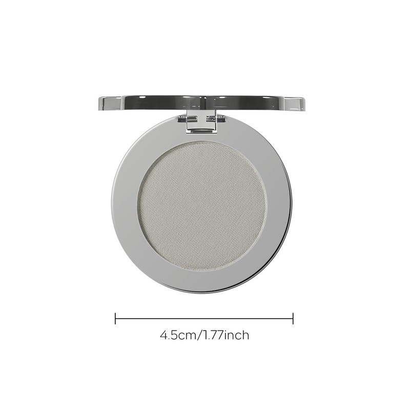 Gray Matte Eyeshadow Single, Smoky Eyeshadow Compact, Ultra-fine Lightweight, Crease-proof