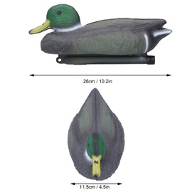 Mallard Duck Decoy, Plastic Floating Duck Decoy Simulation Hunting Duck Garden Pool Yard Lake Decoration 26X11.5Cm (Mandarin Duck)
