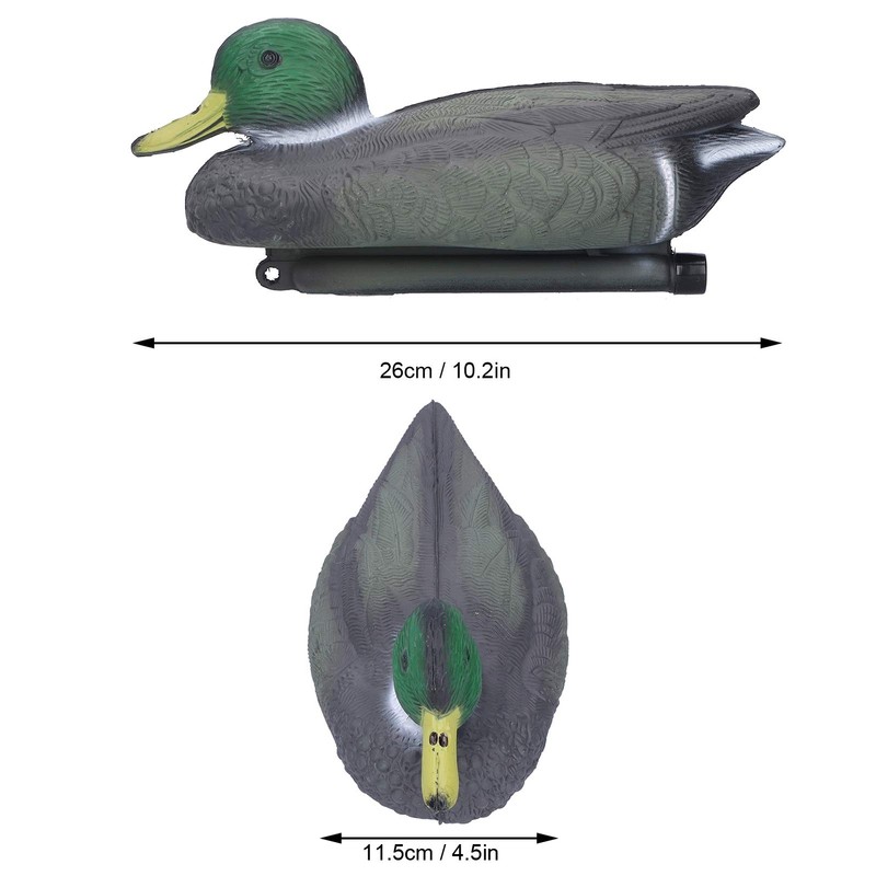 Mallard Duck Decoy, Plastic Floating Duck Decoy Simulation Hunting Duck