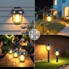 Awethone 4 Pack Solar Pathway Lights Outdoor, Induction Wall Light