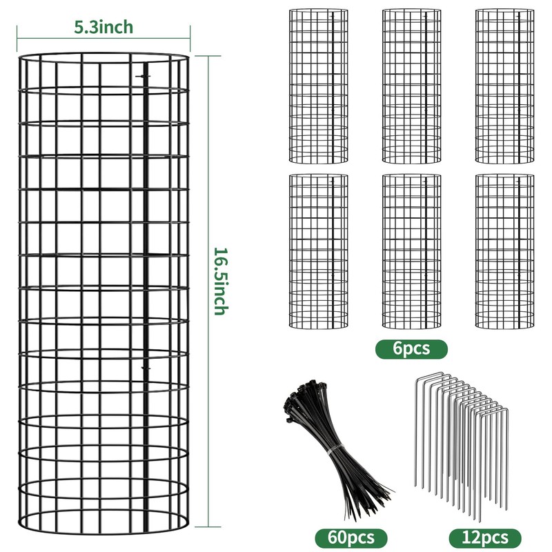 6 Pcs Tree Protectors from Deer, Tree Guards Trunk Protector