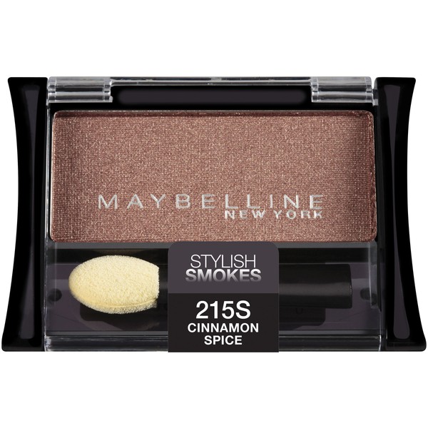 Maybelline New York Expert Wear Eyeshadow Singles, Cinnamon Spice 215s Stylish Smokes, 0.09 Ounce