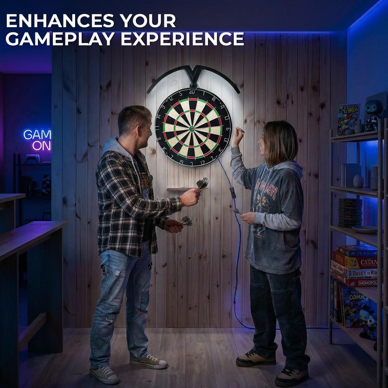 BrightArk Dart Board Light, 120° Professional Led Dartboard Light with