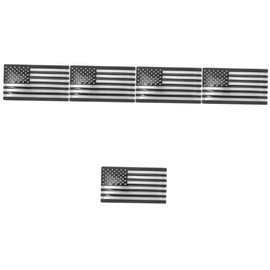 ULTECHNOVO 5pcs Car Stickers American Flag Decal USA Flag Car Sticker Flag Sticker and Decal Automotive Dec
