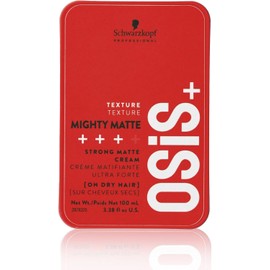 Schwarzkopf Professional OSIS - Mighty Matte Cera Ultra Fuerte 100 ml, Crema de Estilo de Fijación Fuerte, para Peinar, Gran Textura y Definición, Acabado Mate, Remoldeable, Fácil de Aplicar y de Eliminar